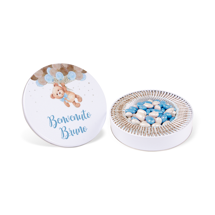 Boy Baby Chocolate - (Metal Box, 70 pcs Chocolates + 400 g Dragee)