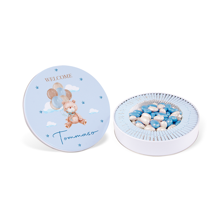 Boy Baby Chocolate - (Metal Box, 70 pcs Chocolates + 400 g Dragee)