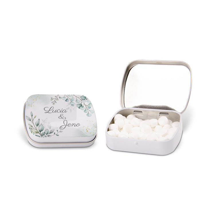 Personalisierte Hochzeits-Mint-Box