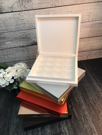 500 gr Cardboard Chocolate Boxes | 4x4 Seperator