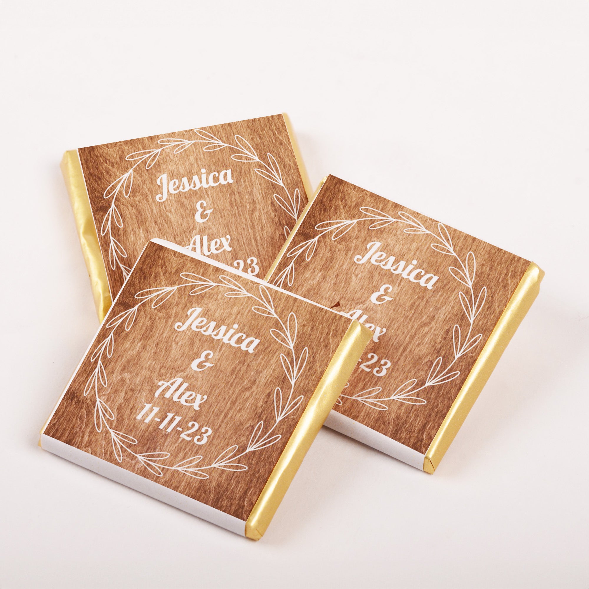 Gepersonaliseerde Bruiloft Chocolade