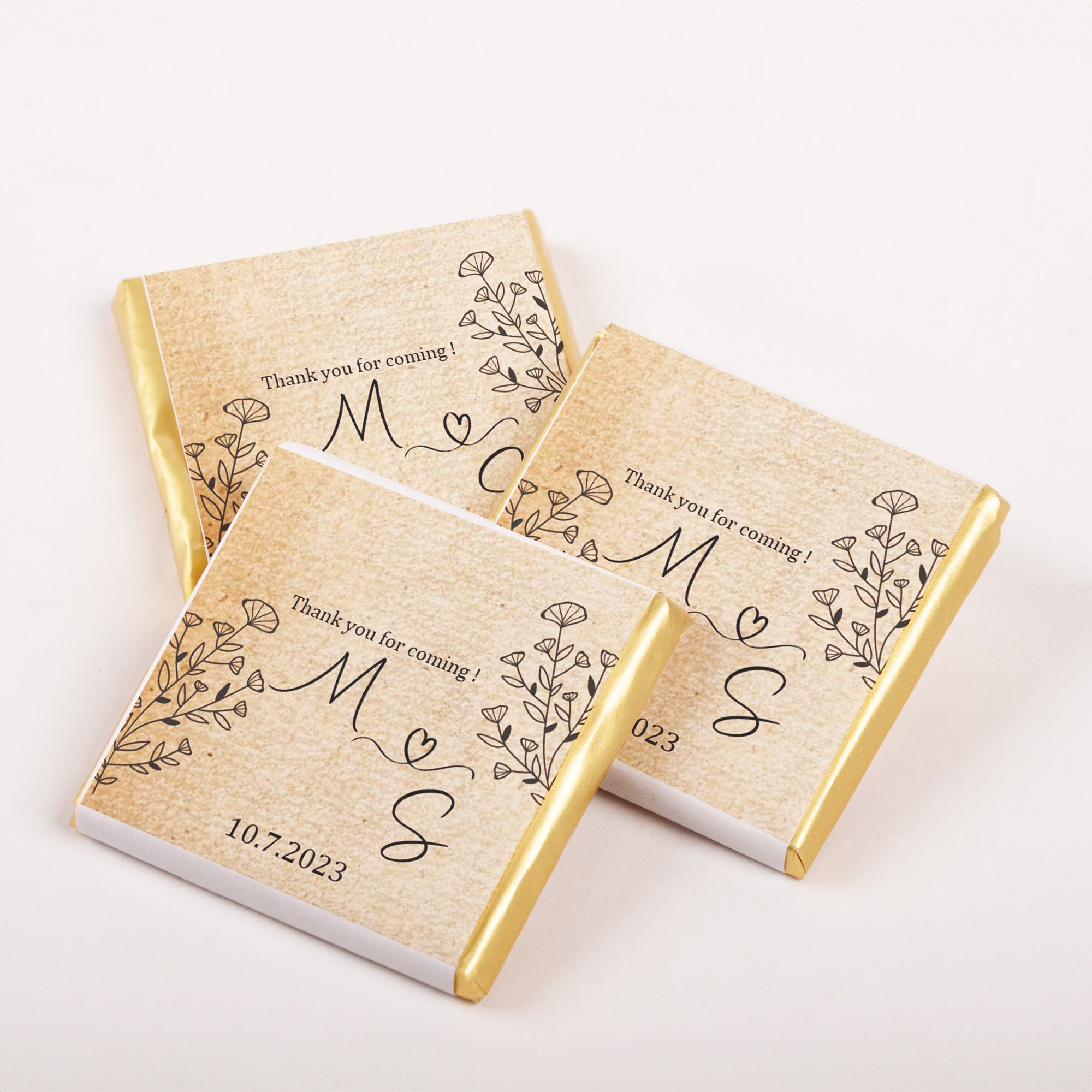 Gepersonaliseerde Bruiloft Chocolade