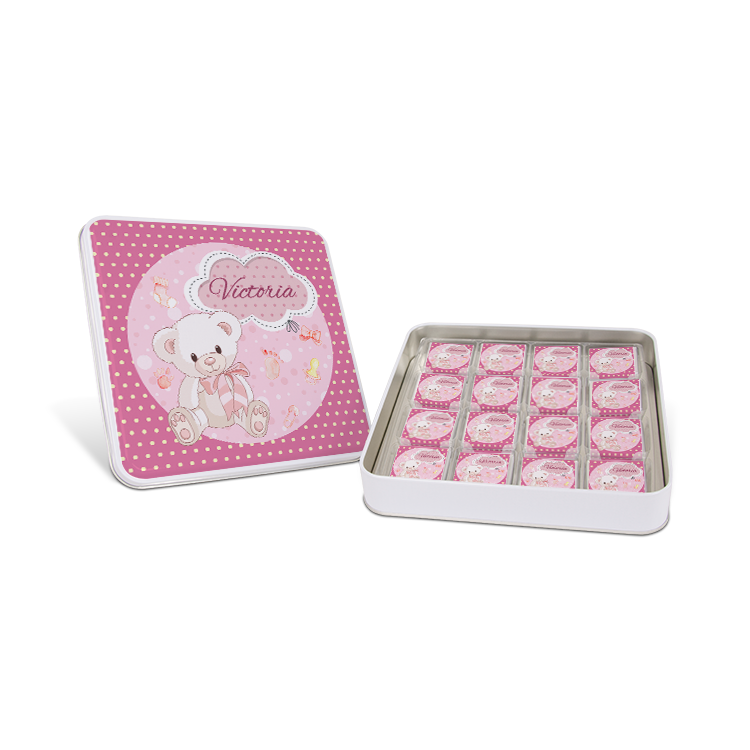 Girl Baby Chocolate - (Metal Box, 48 Chocolates)
