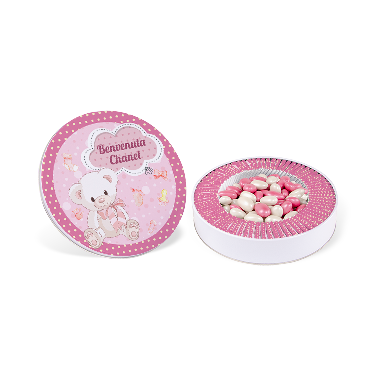 Girl Baby Chocolate - (Metal Box, 70 pcs Chocolates + 400 gr Dragee)