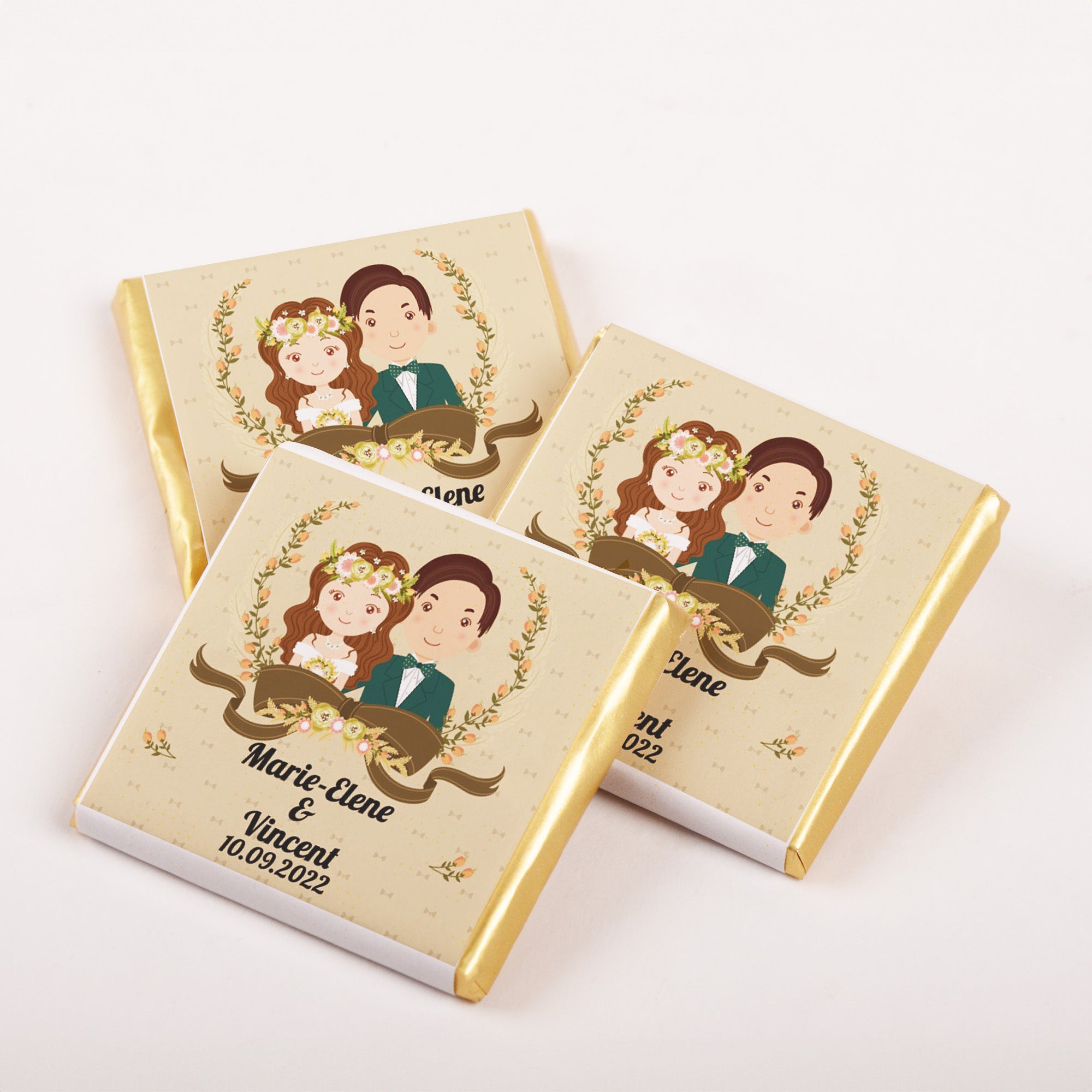 Gepersonaliseerde Bruiloft Chocolade