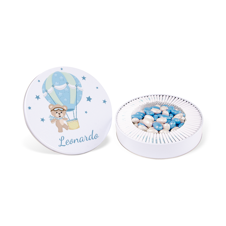 Boy Baby Chocolate - (Metal Box, 70 pcs Chocolates + 400 g Dragee)