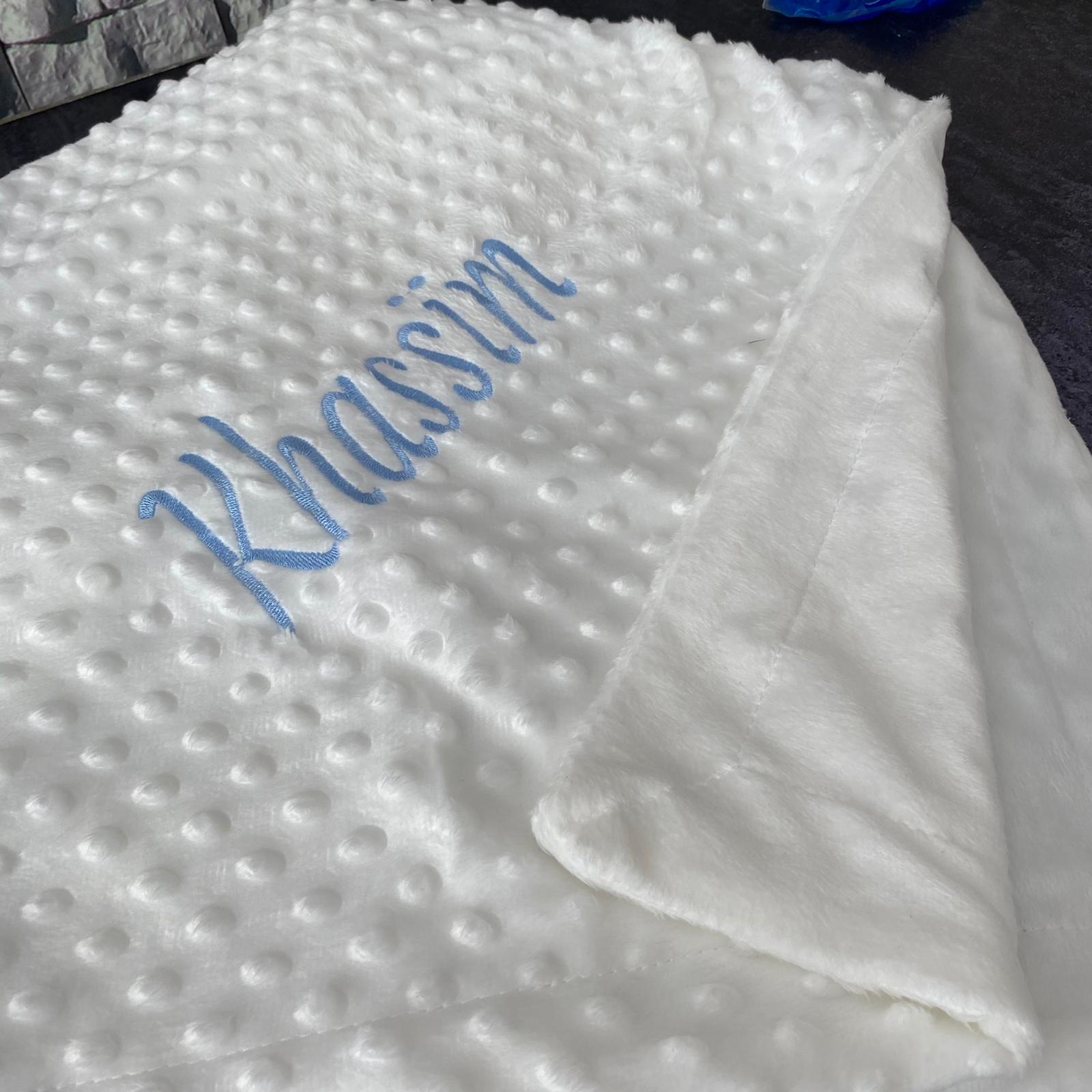 Embroidered Baby Boy Blanket