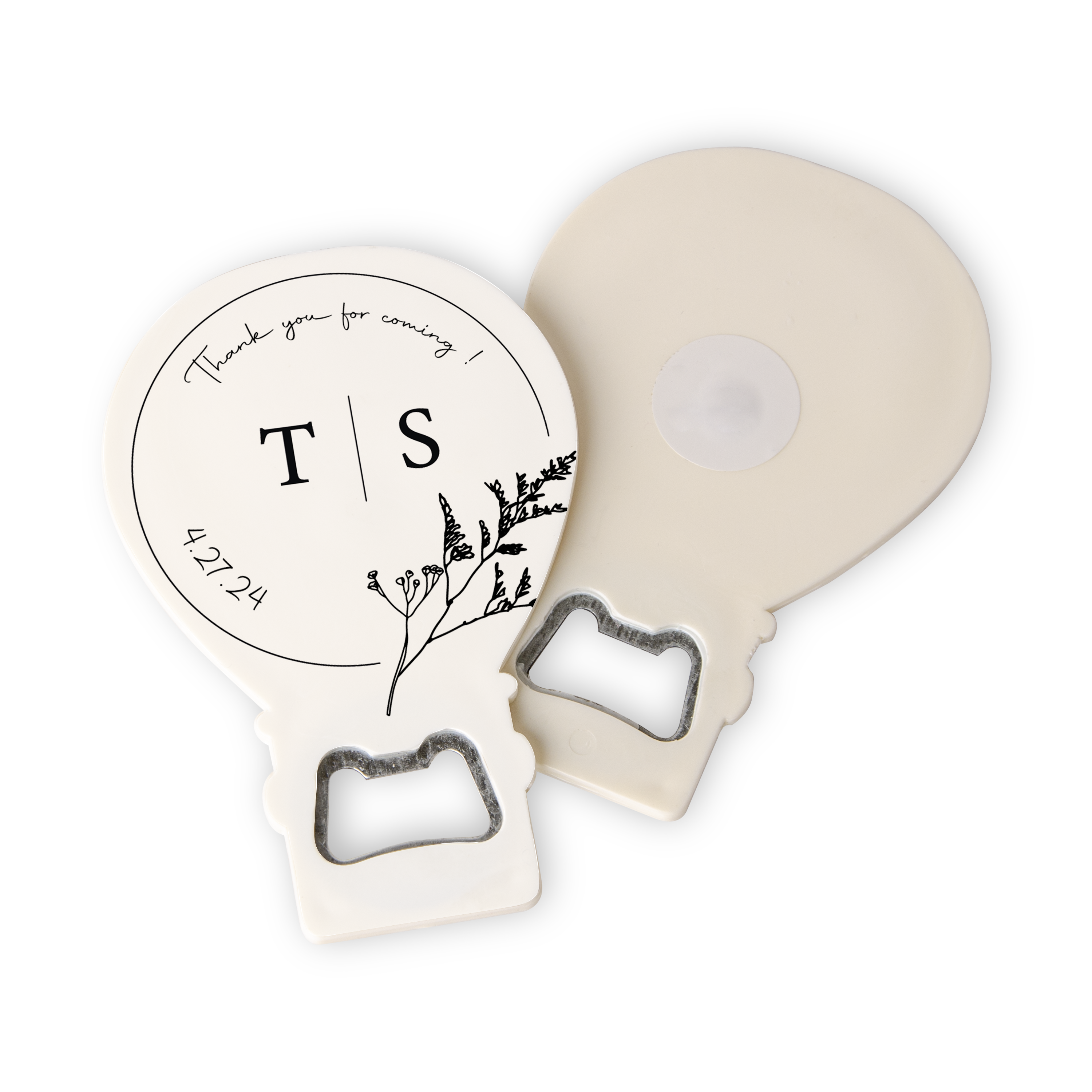 Bruiloftsbedankjes Ballon Flesopener Magneet (20 stuks)