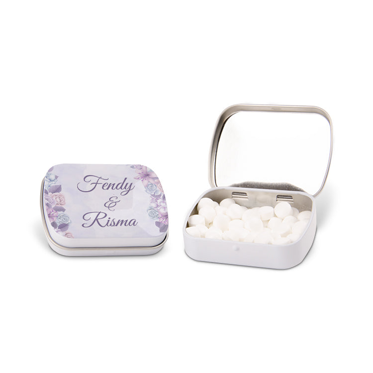 Scatola porta menta per matrimonio personalizzata