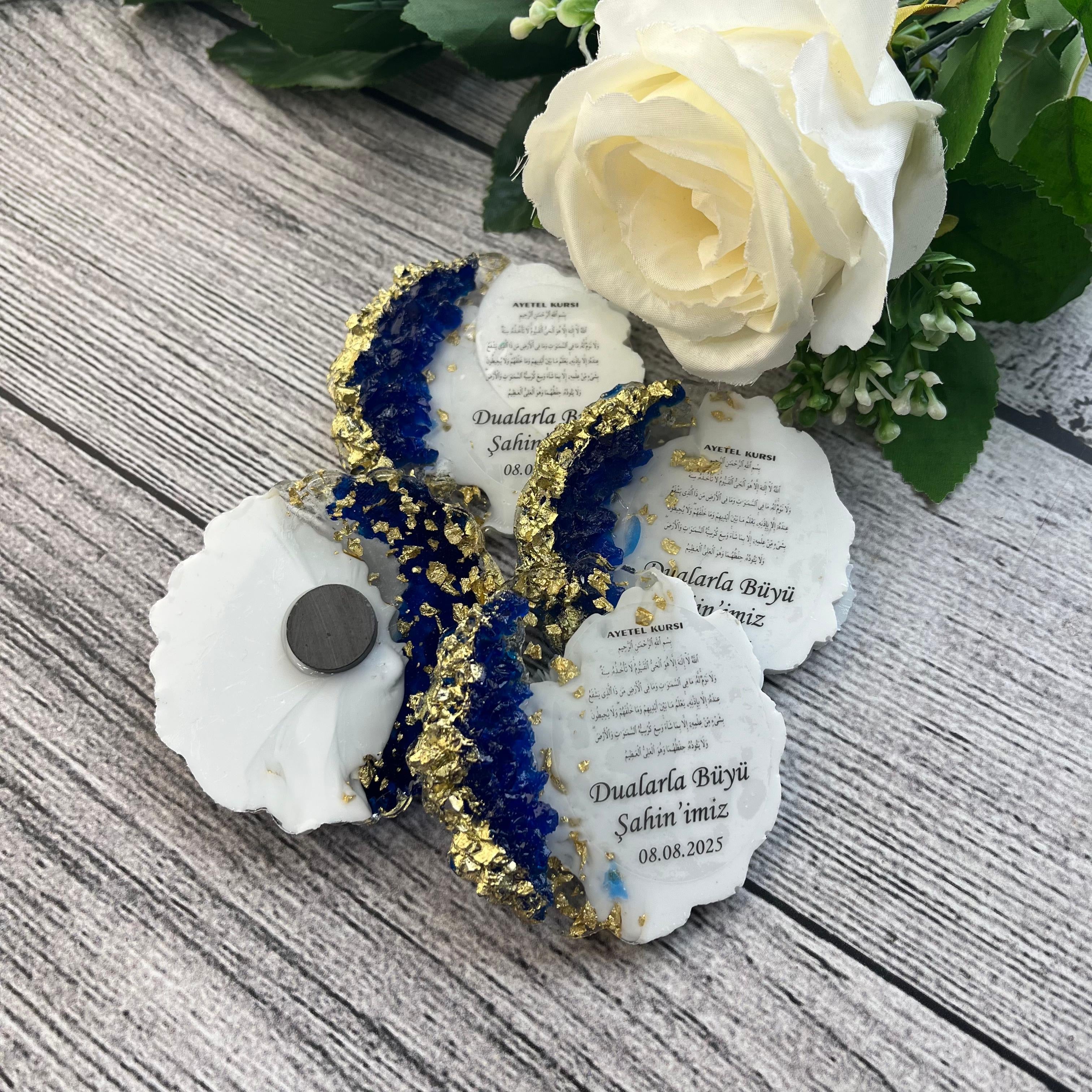 Customizable Resin Magnet Epoxy Favors Personalized Wedding Favor Bridal Shower Gift for Bulk Wedding Gifts for Guests