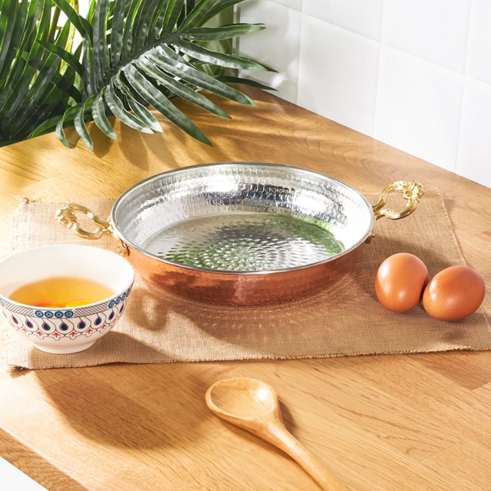 3 pieces Turkish Copper 14-16-18 cm SET