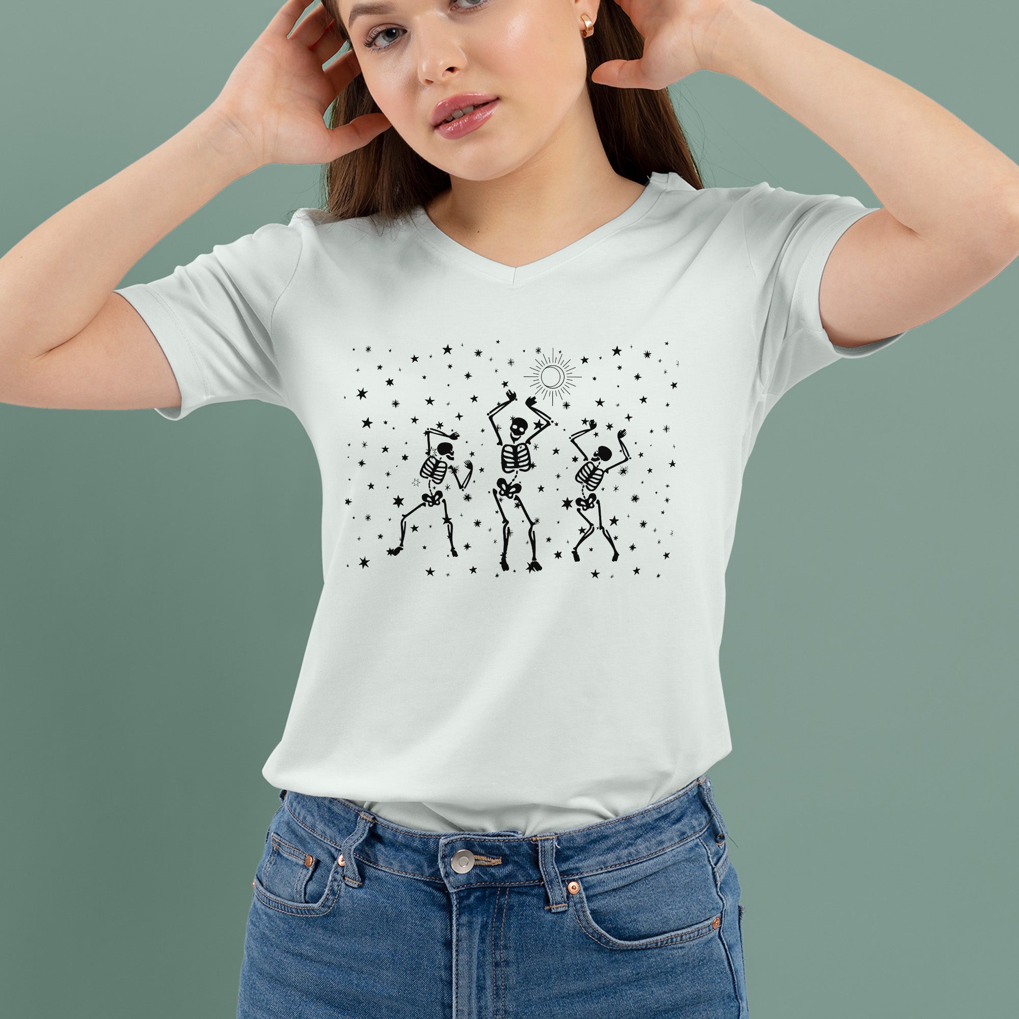 Halloween Dancing Skeleton Unisex T-shirt