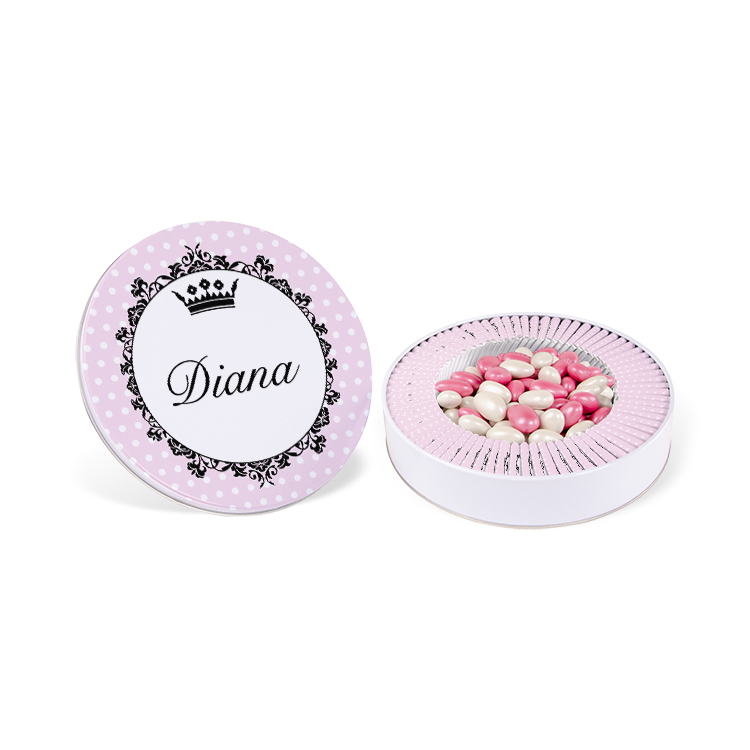 Girl Baby Chocolate - (Metal Box, 70 pcs Chocolates + 400 gr Dragee)