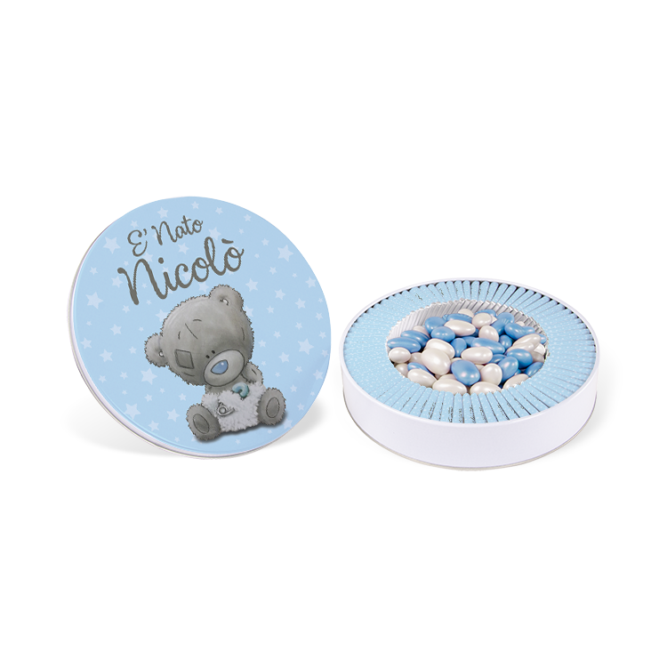 Boy Baby Chocolate - (Metal Box, 70 pcs Chocolates + 400 g Dragee)