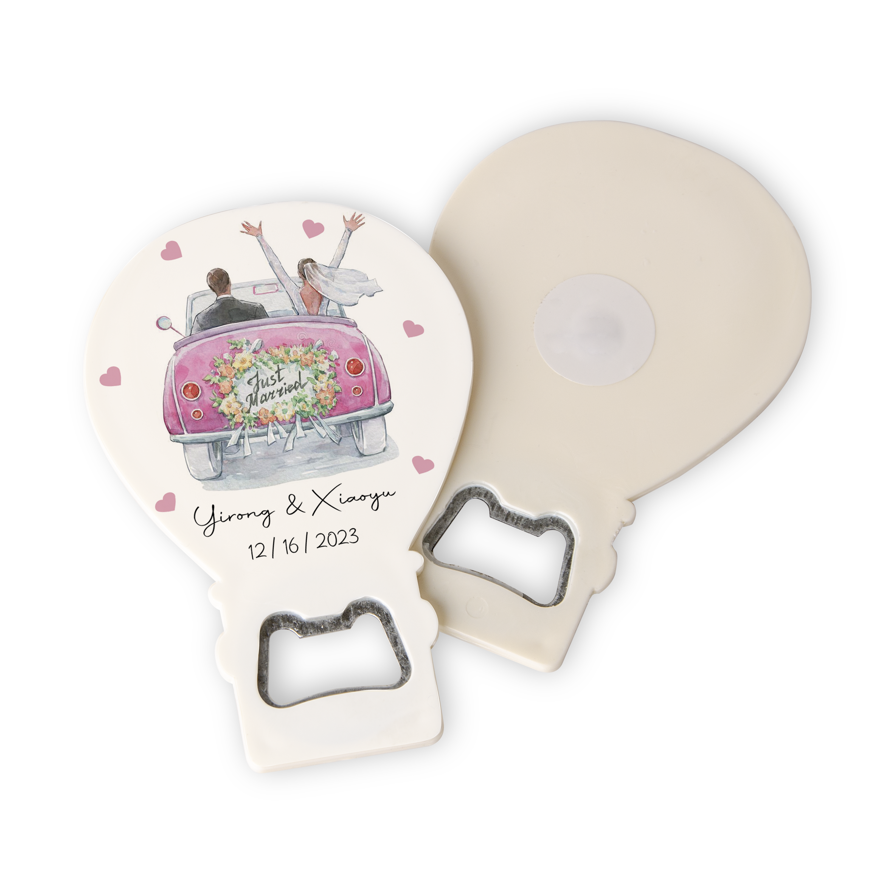 Bruiloftsbedankjes Ballon Flesopener Magneet (20 stuks)