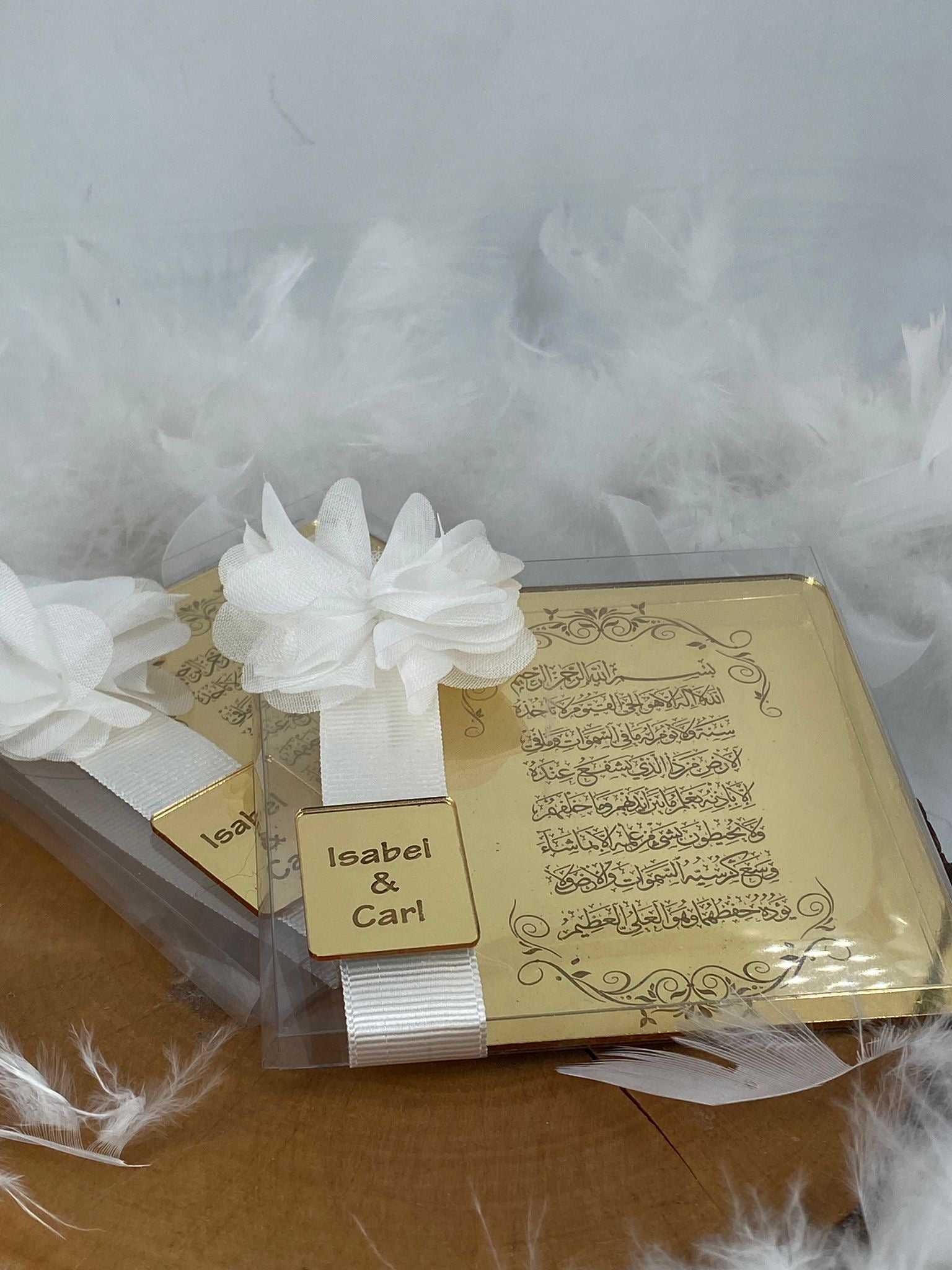 Ameen gunsten plexispiegel baby- en huwelijkscadeau