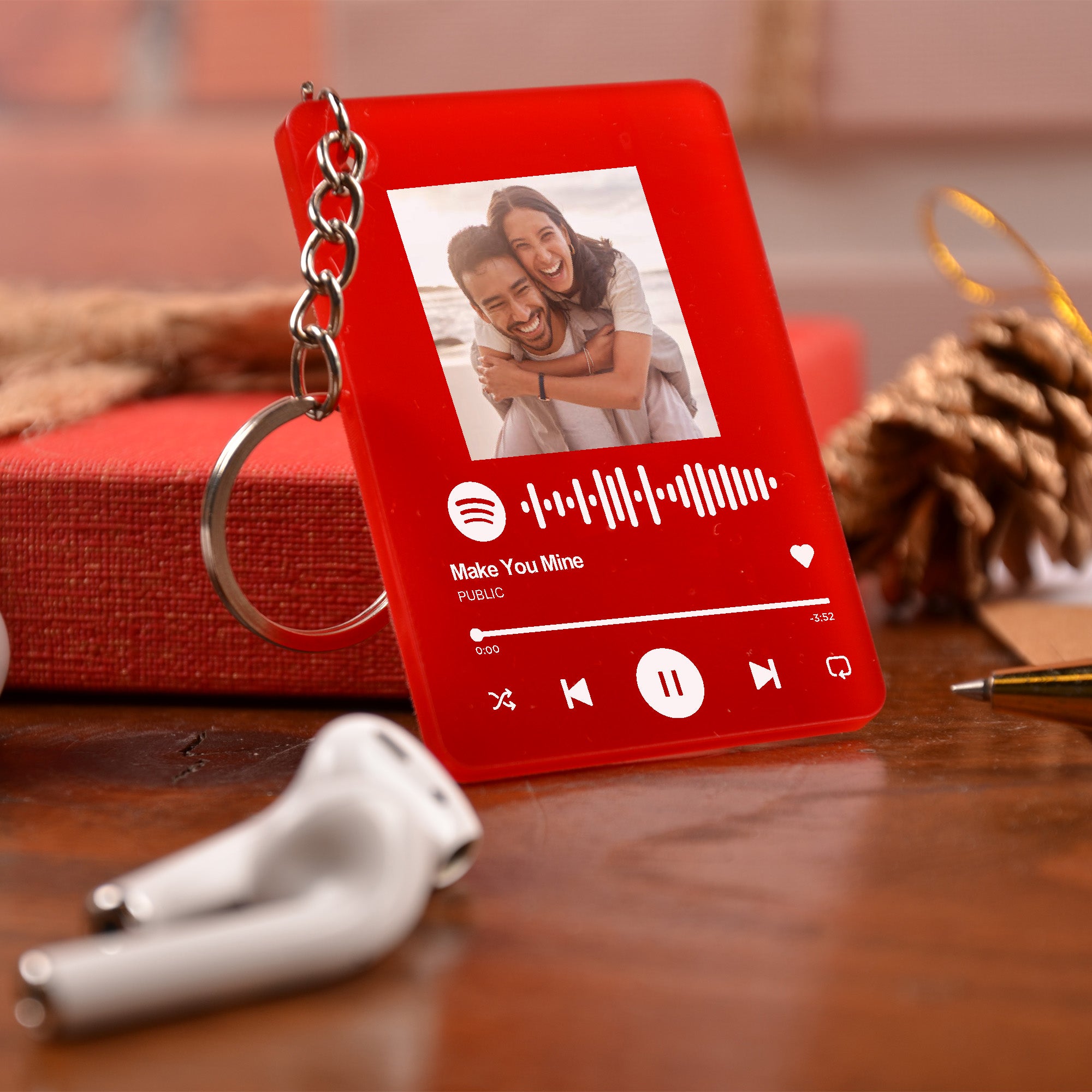 Personalized Song Acrylic Keychain