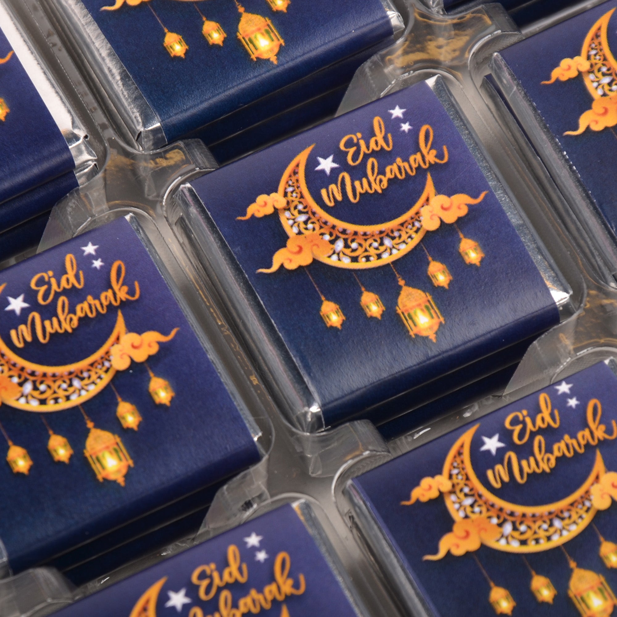 Eid Mubarak Chocolate - (Metal Box, 48 Chocolates)