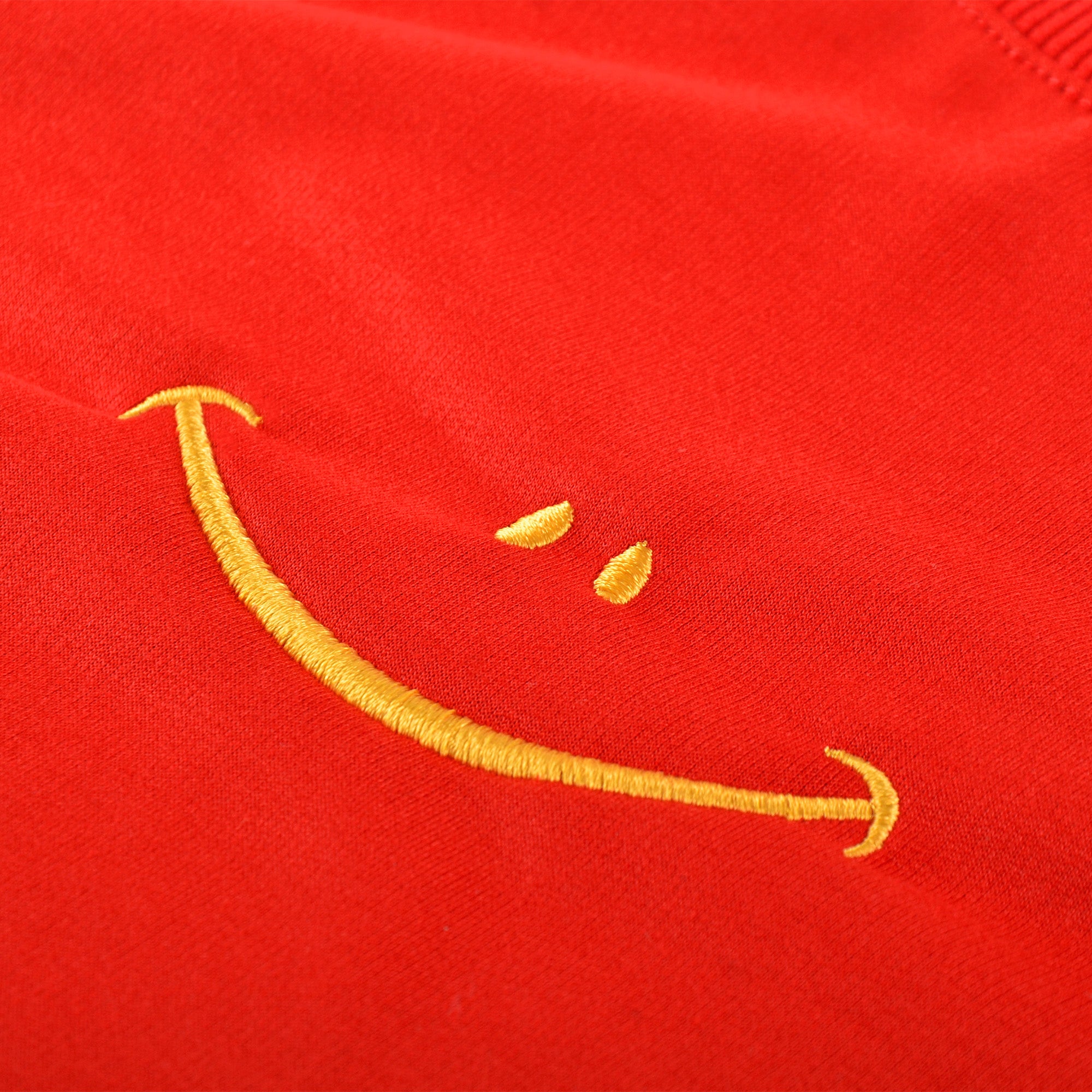 Happy Face Embroidered Sweatshirt, Smile Crewneck, Comfort Colors Sweatshirt