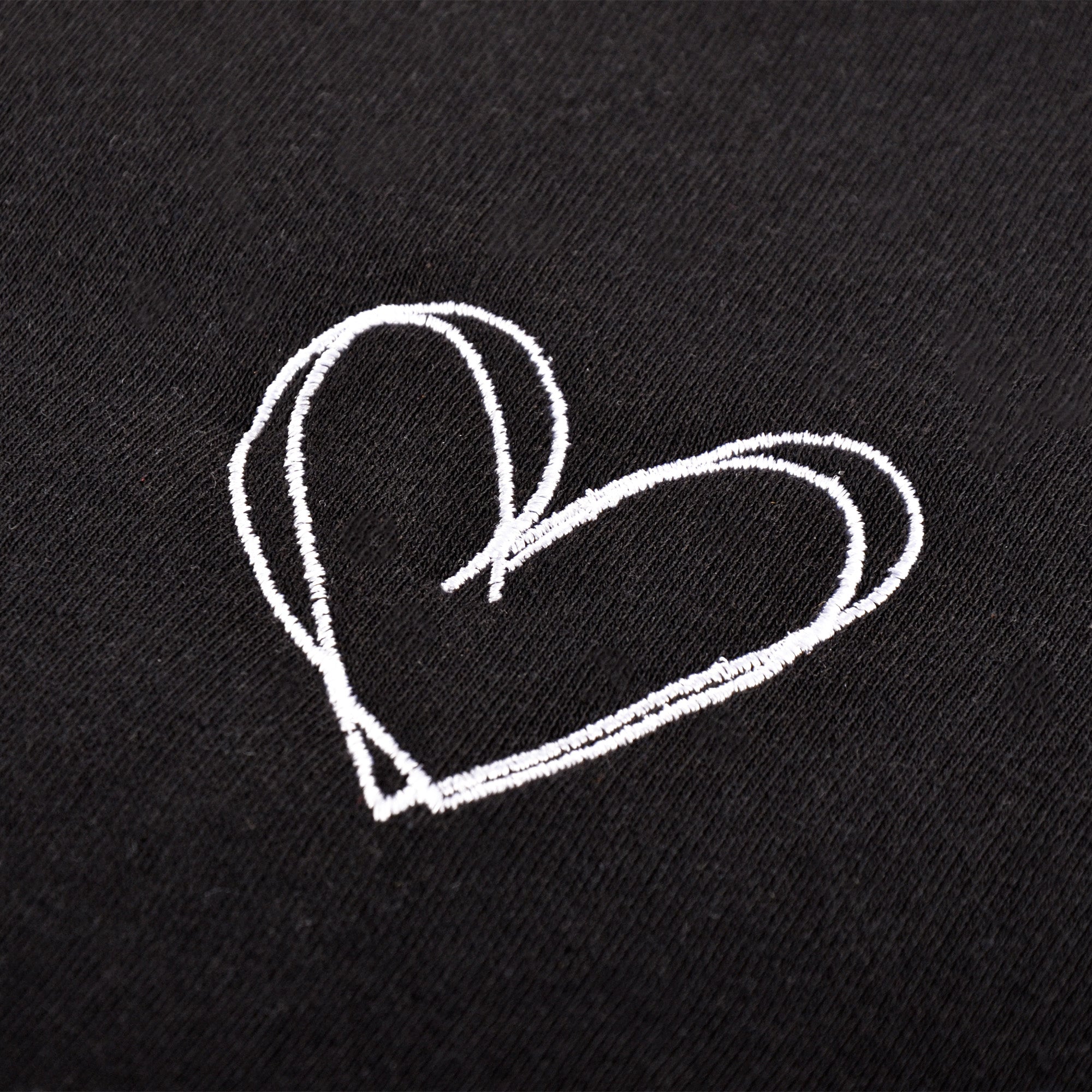 Heart Embroidered Sweatshirt | Cute Heart Sweatshirt