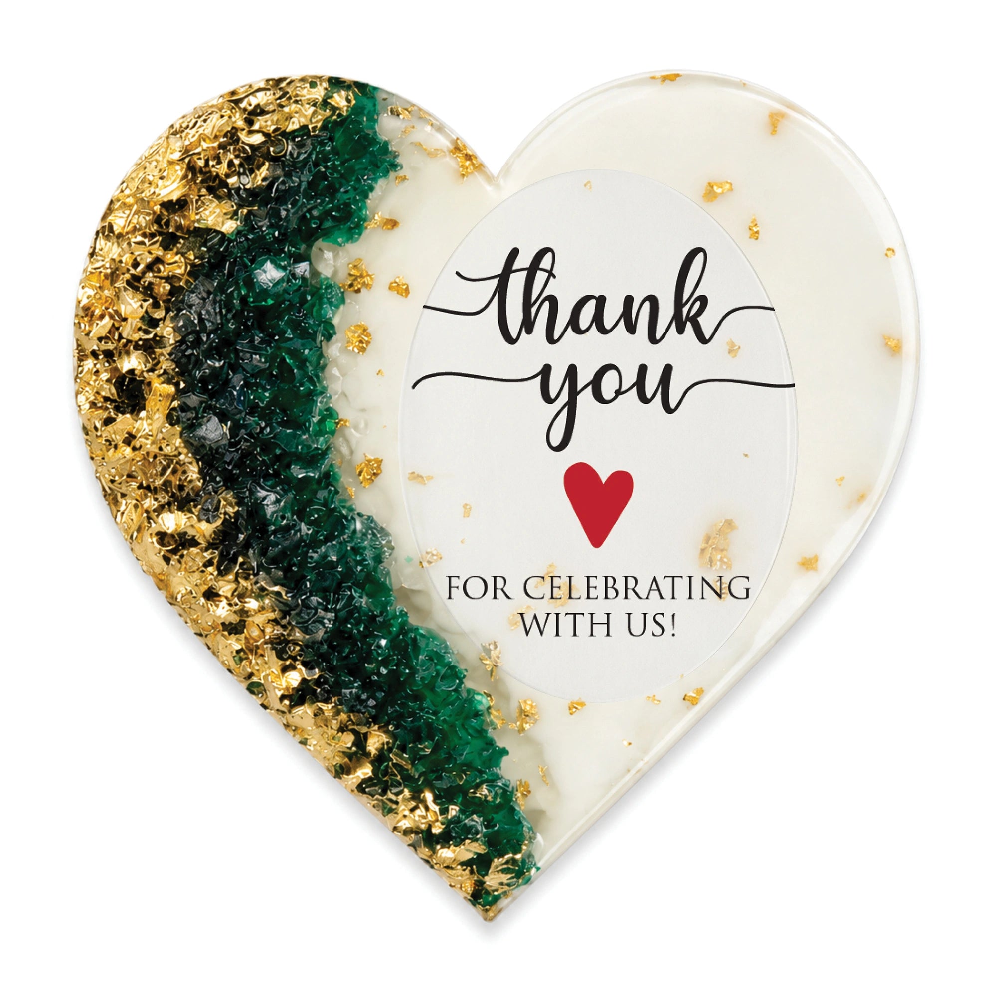 50 PCS Thank You for Celebrating with Us Resin Wedding Magnets – Personalized Bridal Shower Favors