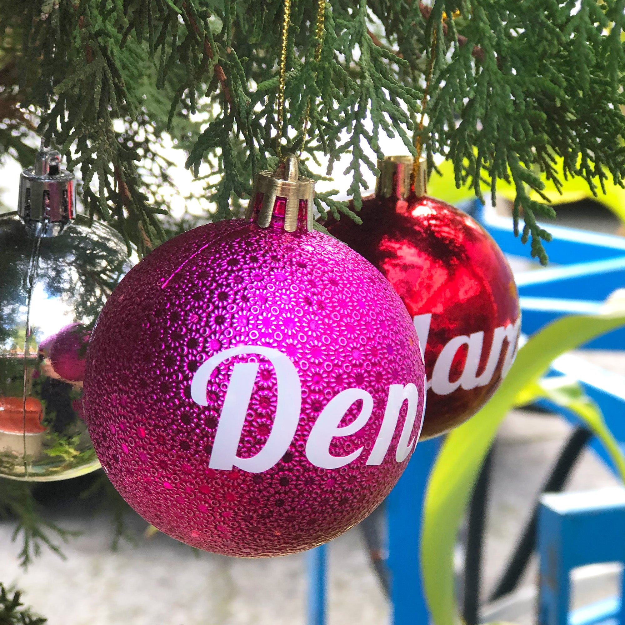 Personalized Christmas Baubles, Personalized Name Ornament, Christmas Tree Ornament