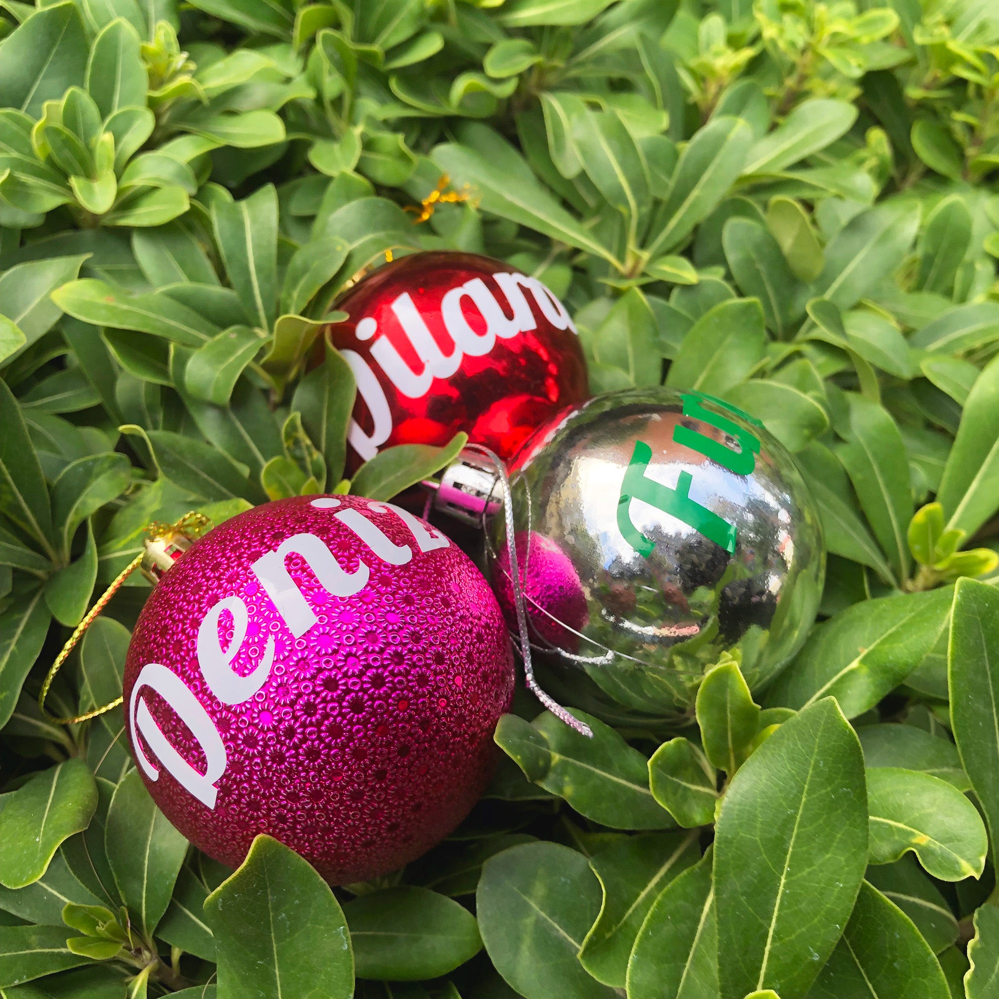 Personalized Christmas Baubles, Personalized Name Ornament, Christmas Tree Ornament
