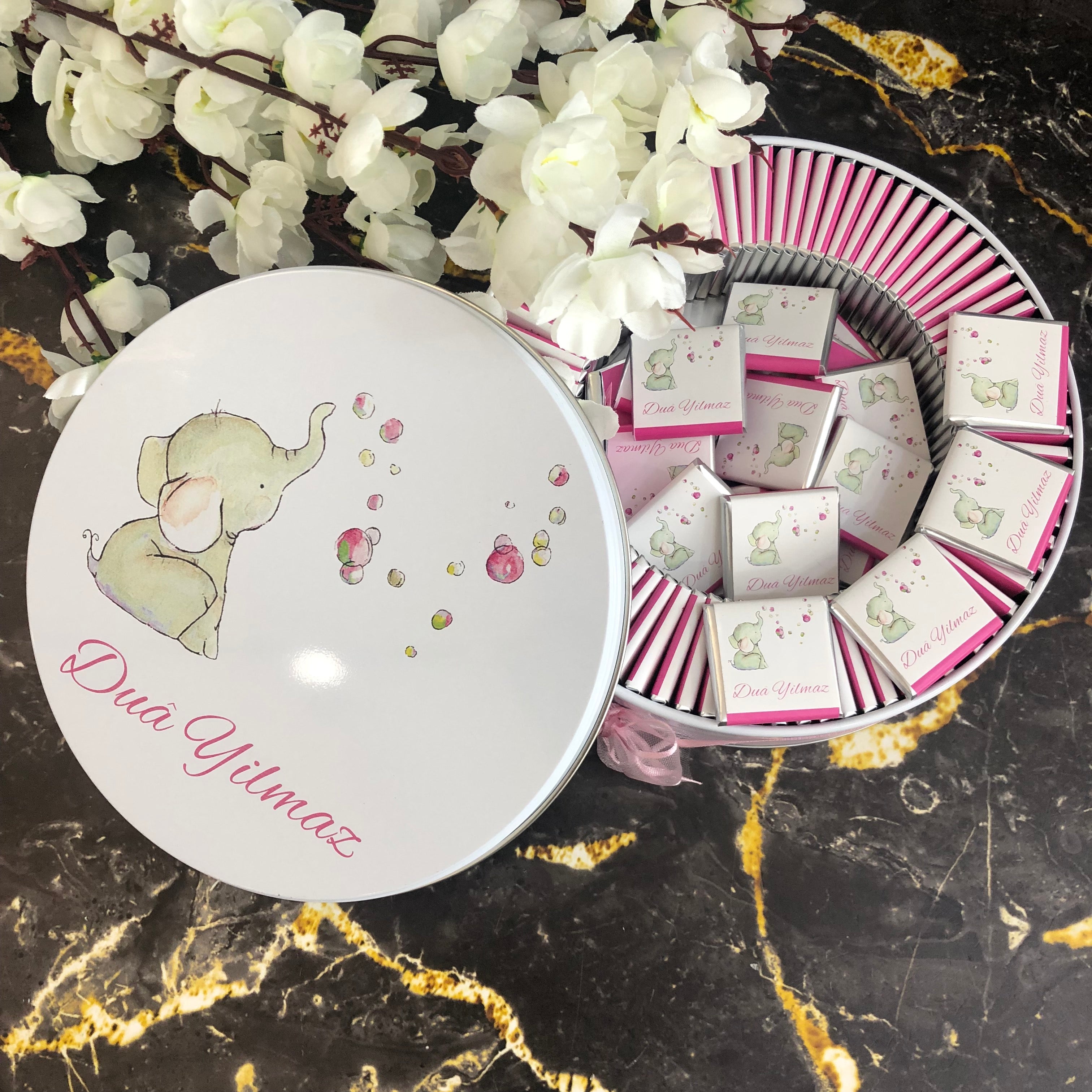 Girl Baby Chocolate - (Metal Box, 100 Chocolates)