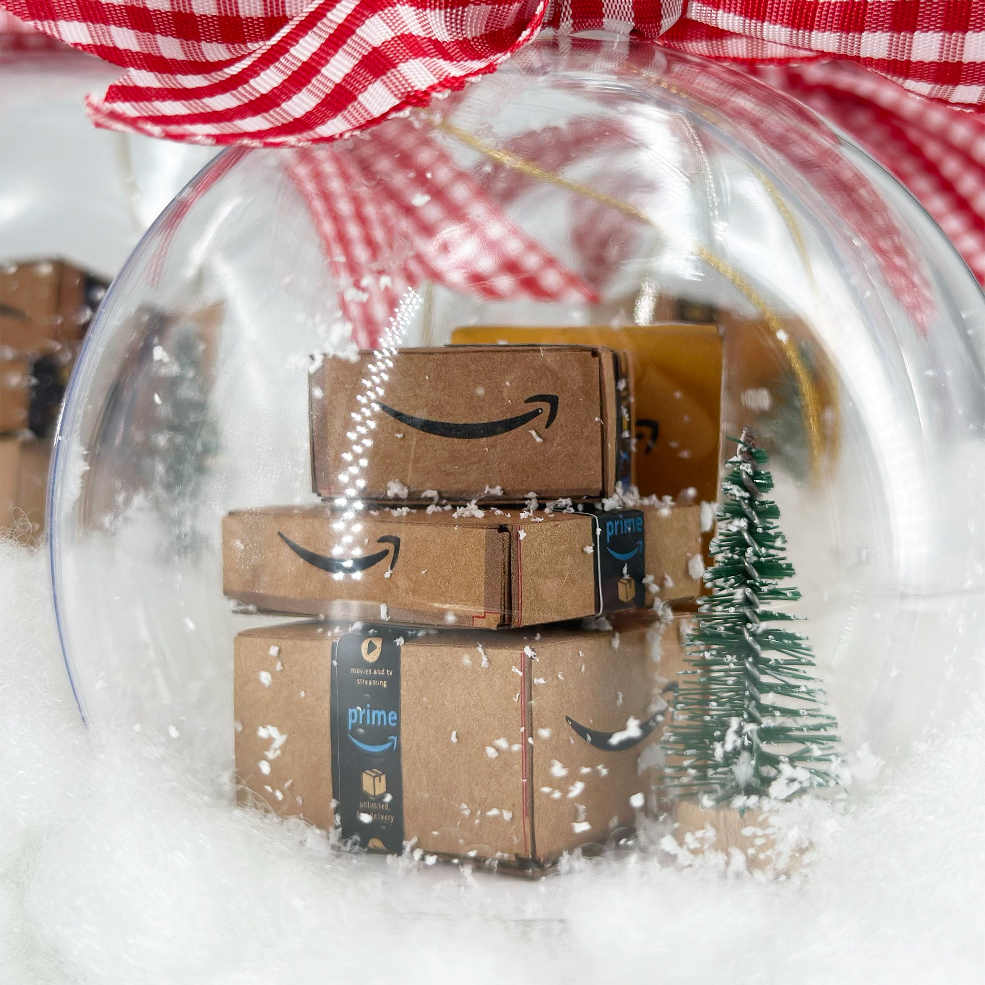 Mini Shopping Boxes Ornament, Shopping Lover Ornament