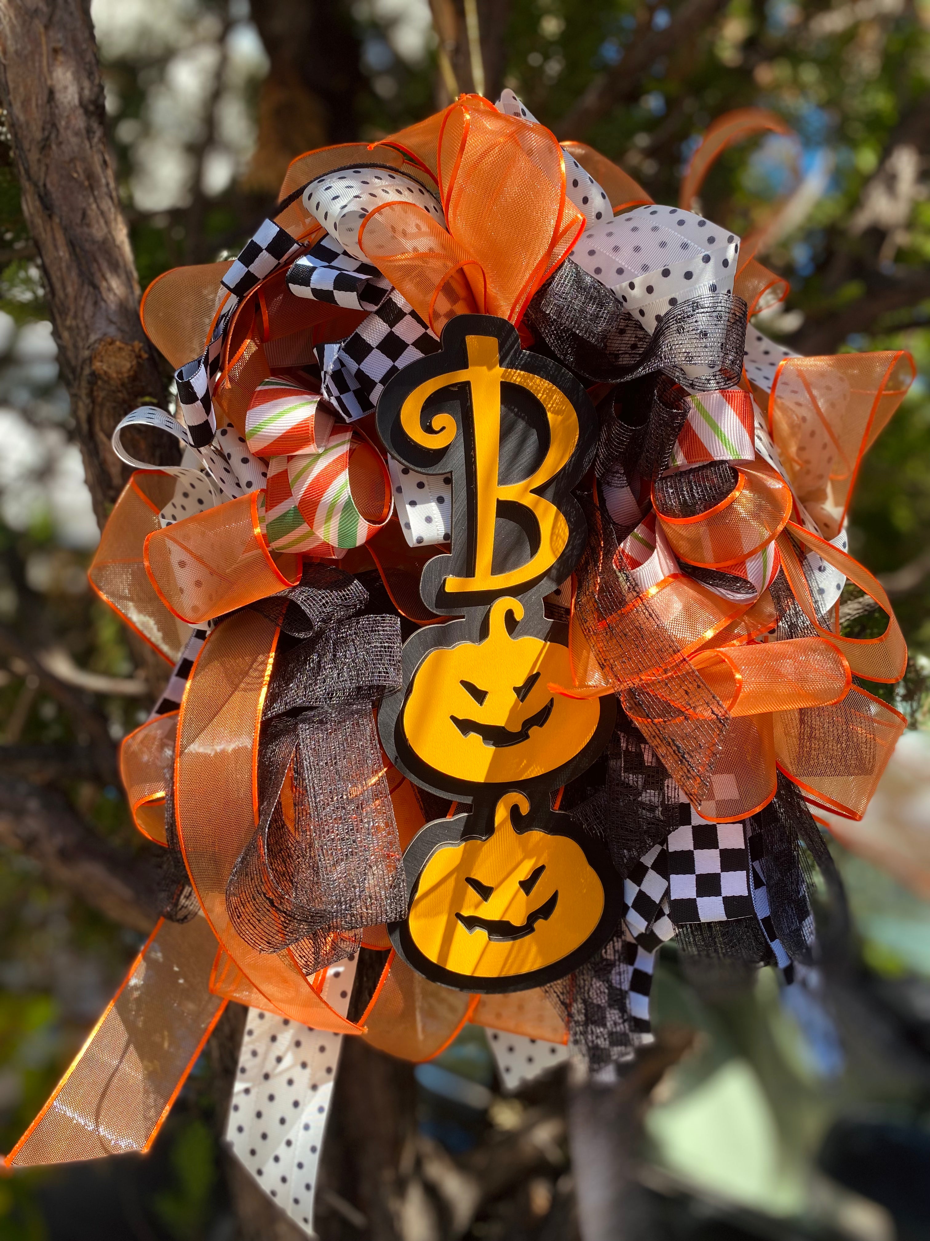 BOO Halloween Wooden Sign