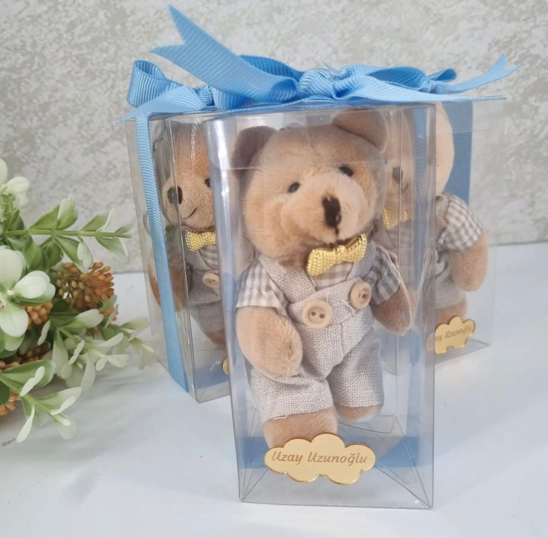 Teddy Bear Keychain in Acetate Box (10 pcs)