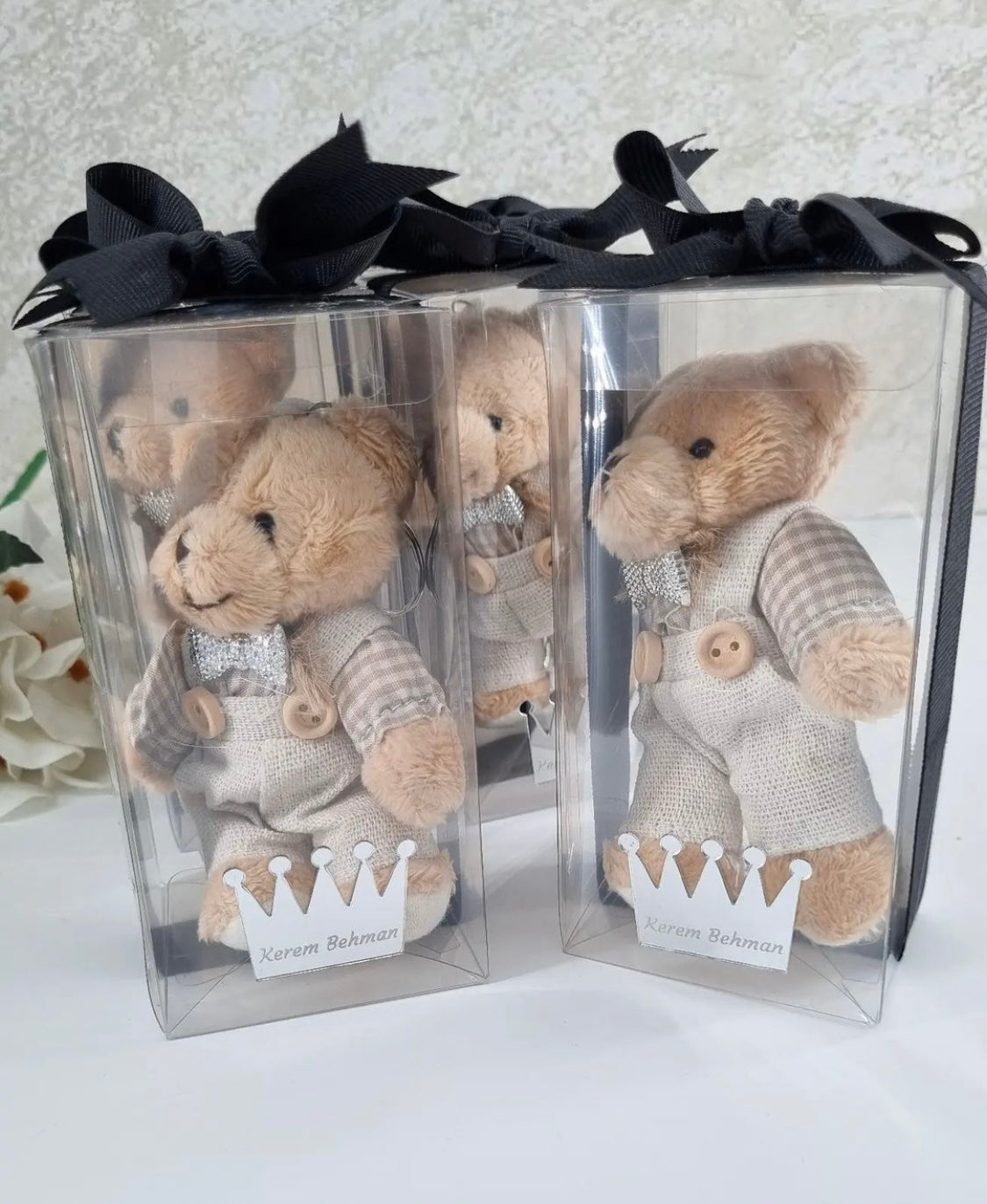 Teddy Bear Keychain in Acetate Box (10 pcs)