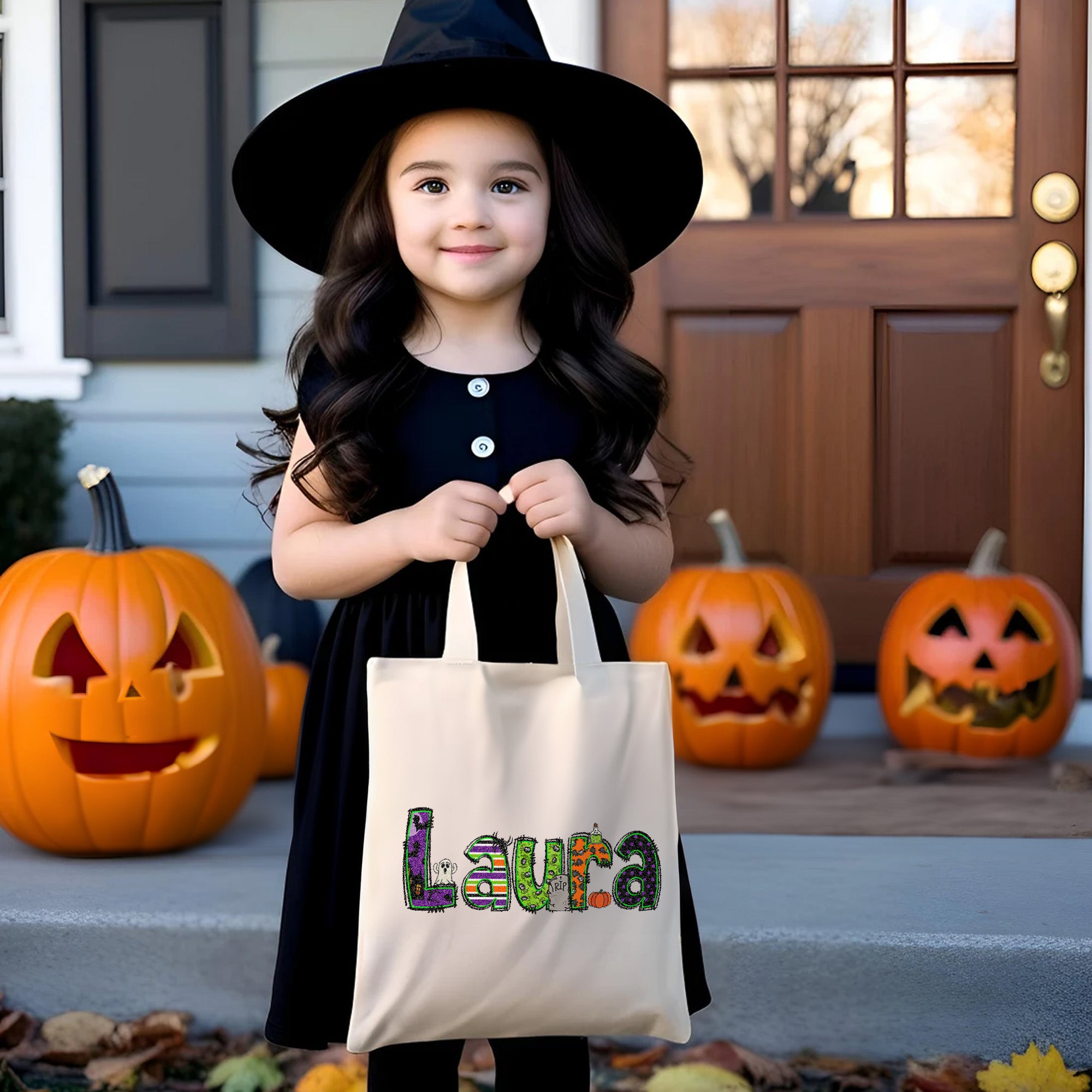 Personalized Halloween Tote Bags