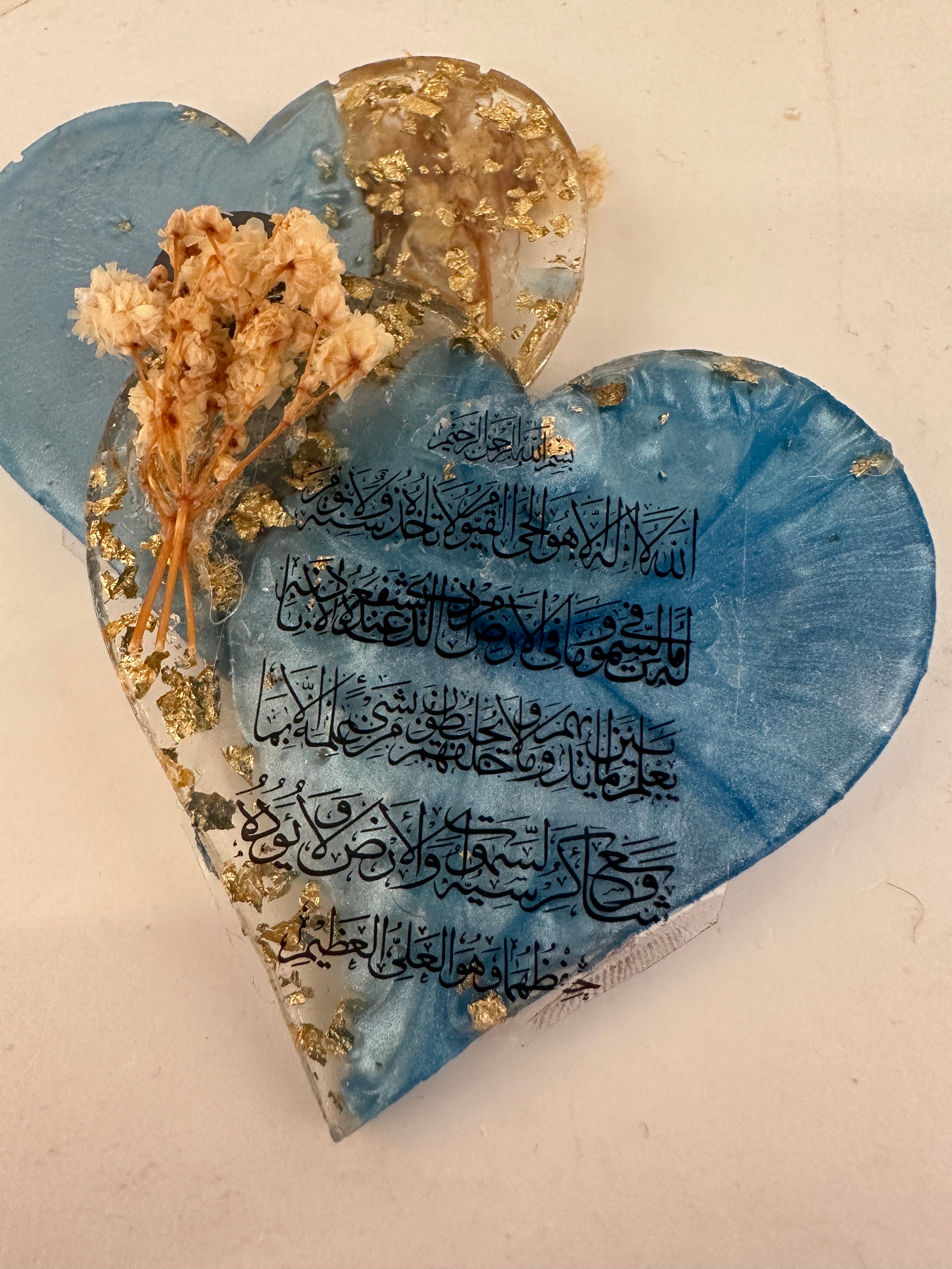 Ayatel Kursi BABY SHOWER CHOCOLATE Resin Gold Magnet Epoxy Flower Heart Theme High Quality Personalized Wedding Party Favor