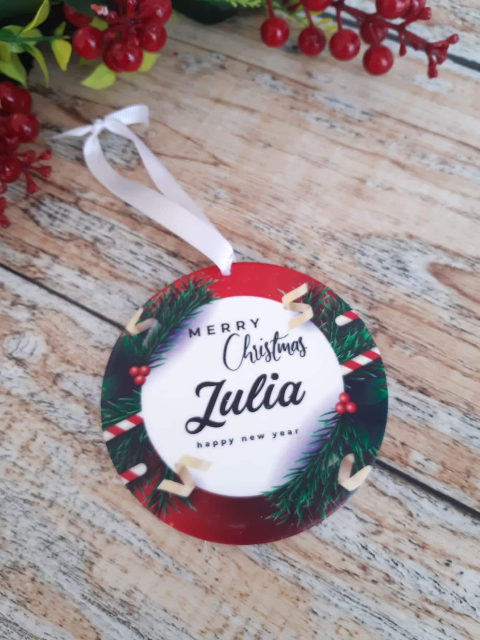 Personalized Ceramic Christmas Ornaments