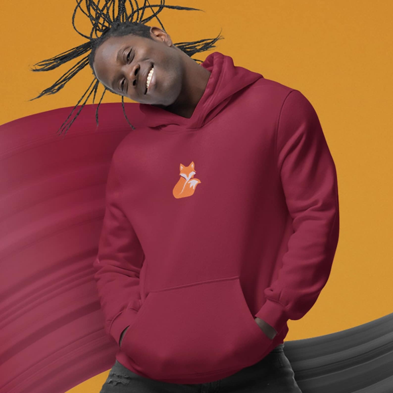 Fox Design Unisex Hoodie