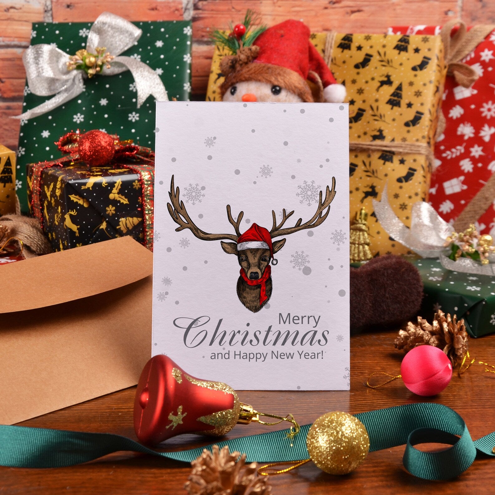 Buoni regalo di Natale | Cartoline d'auguri con messaggio di buon Natale