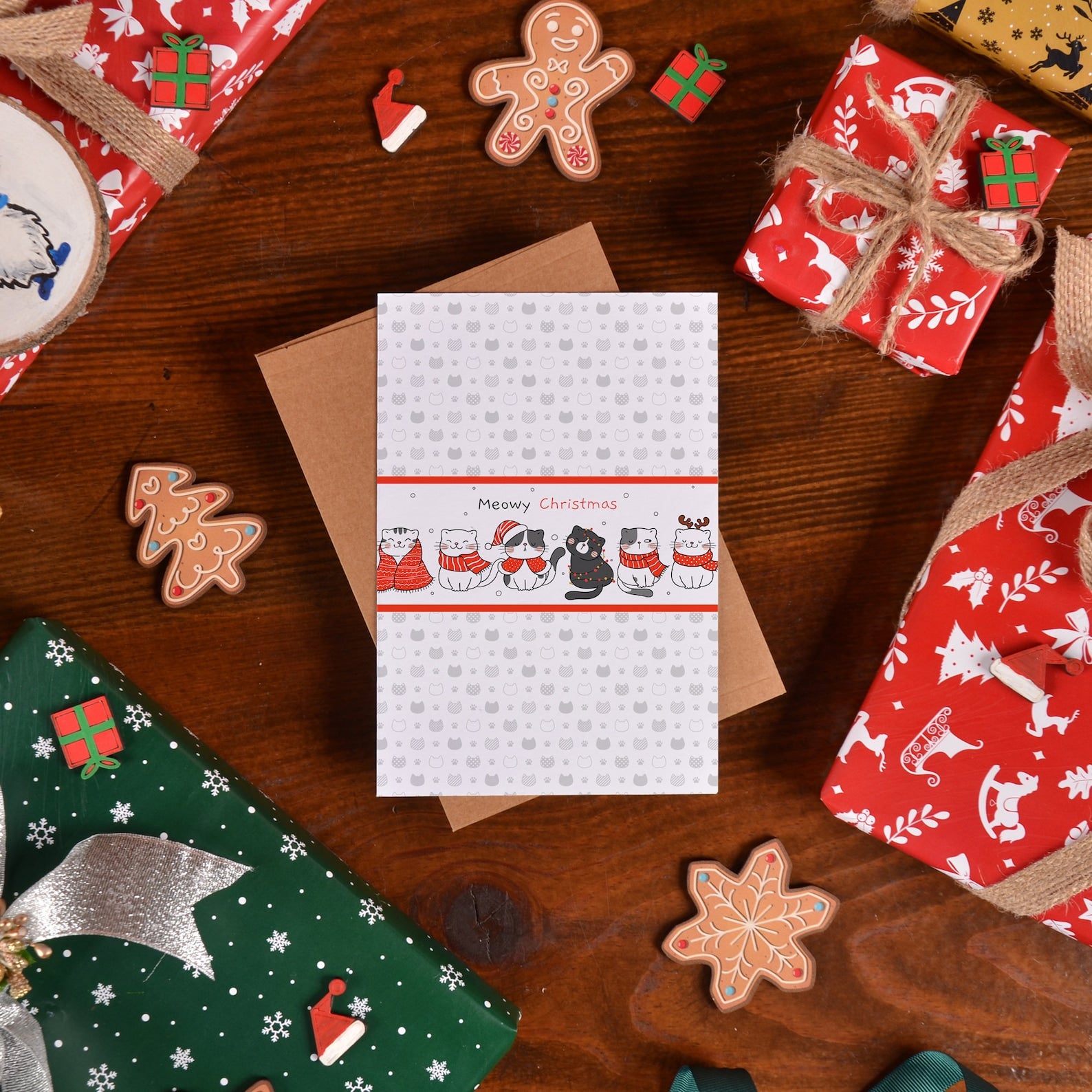 Buoni regalo di Natale | Cartoline d'auguri con messaggio di buon Natale