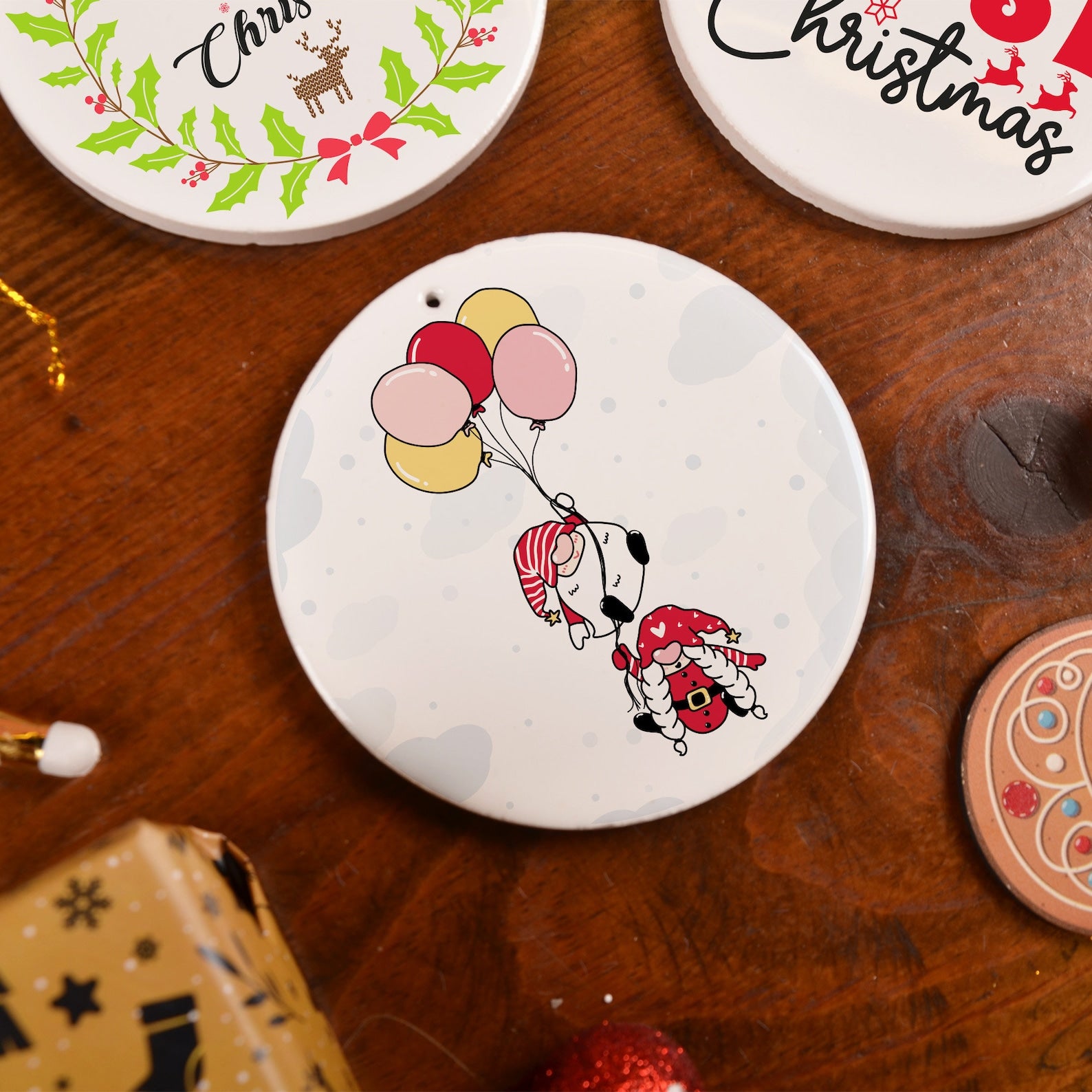 Baby's First Christmas Ceramic Ornaments | Set of 4