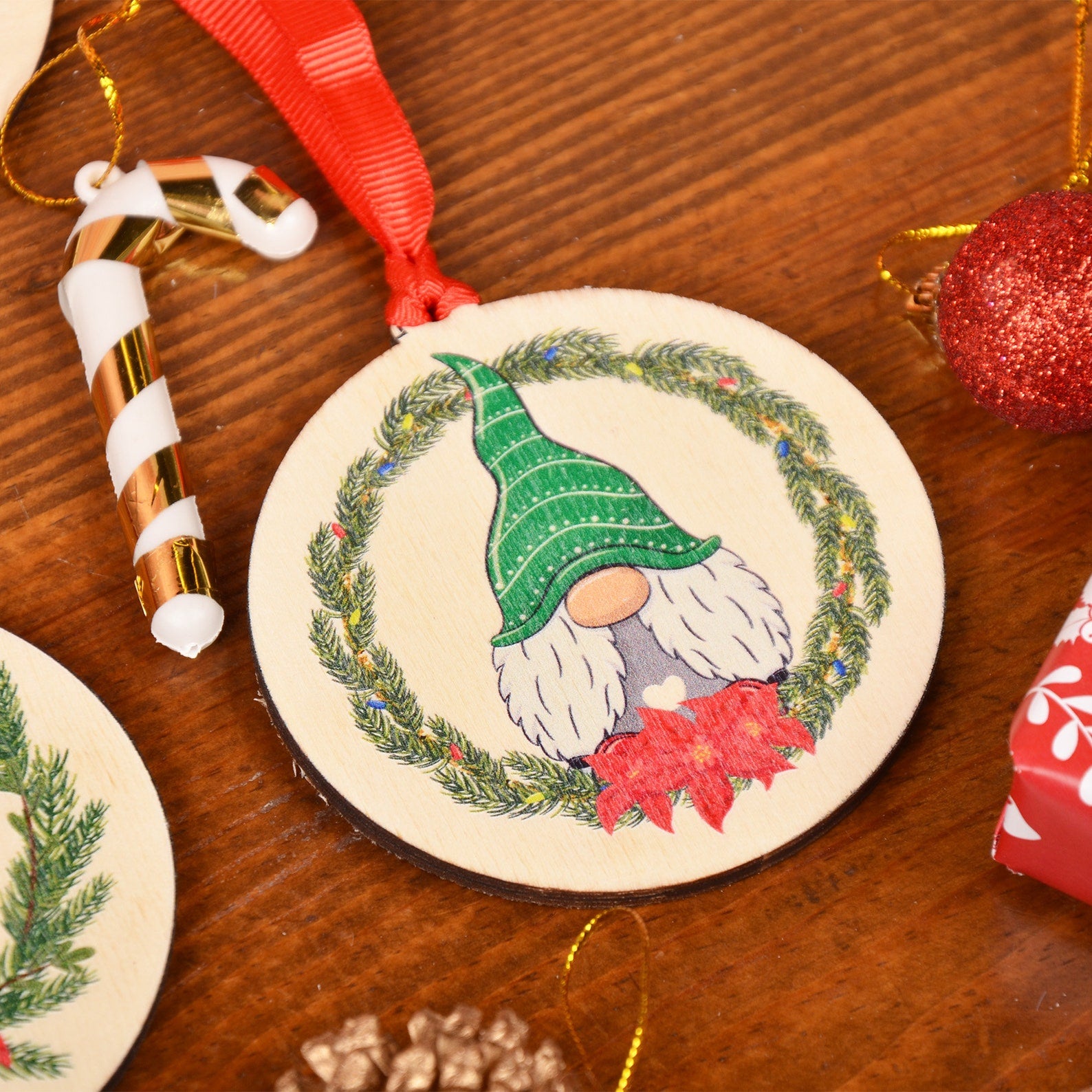 Gnome Christmas Ornaments 4 pieces