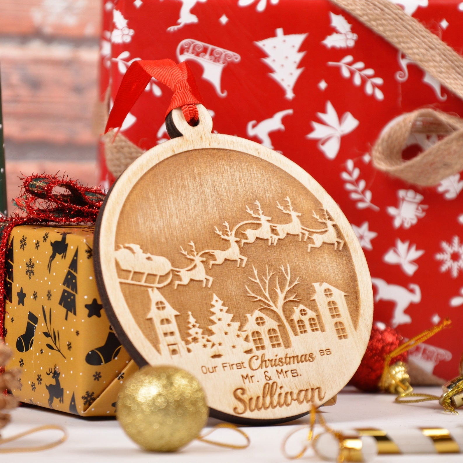 Personalized Our First Christmas Ornament