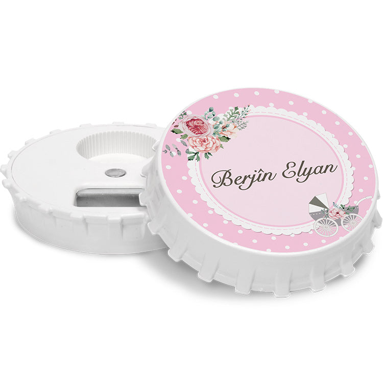 Baby Girl Round Magnet & Bottle Opener ( 20 pcs )