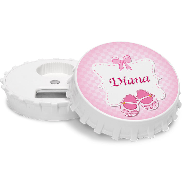 Baby Girl Round Magnet & Bottle Opener ( 20 pcs )