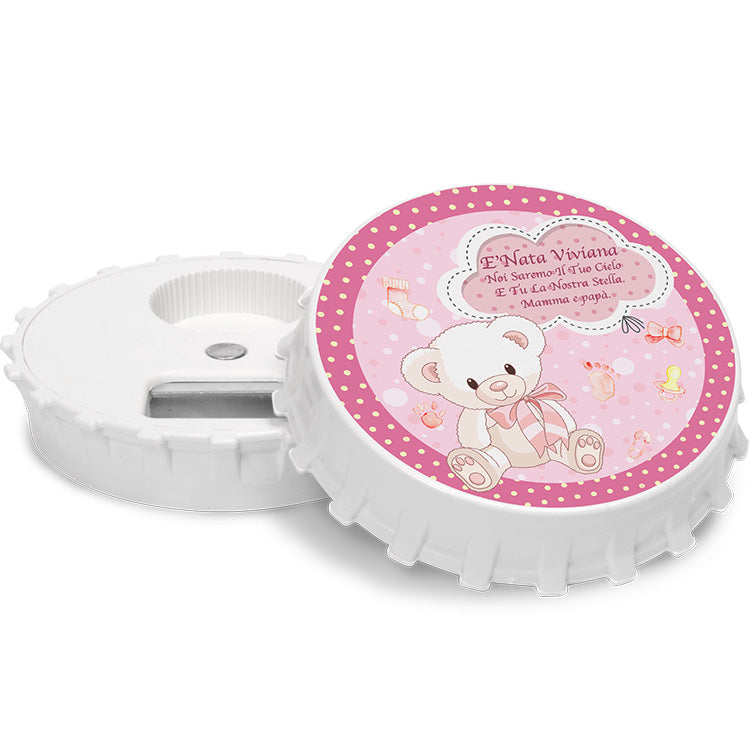 Baby Girl Round Magnet & Bottle Opener ( 20 pcs )