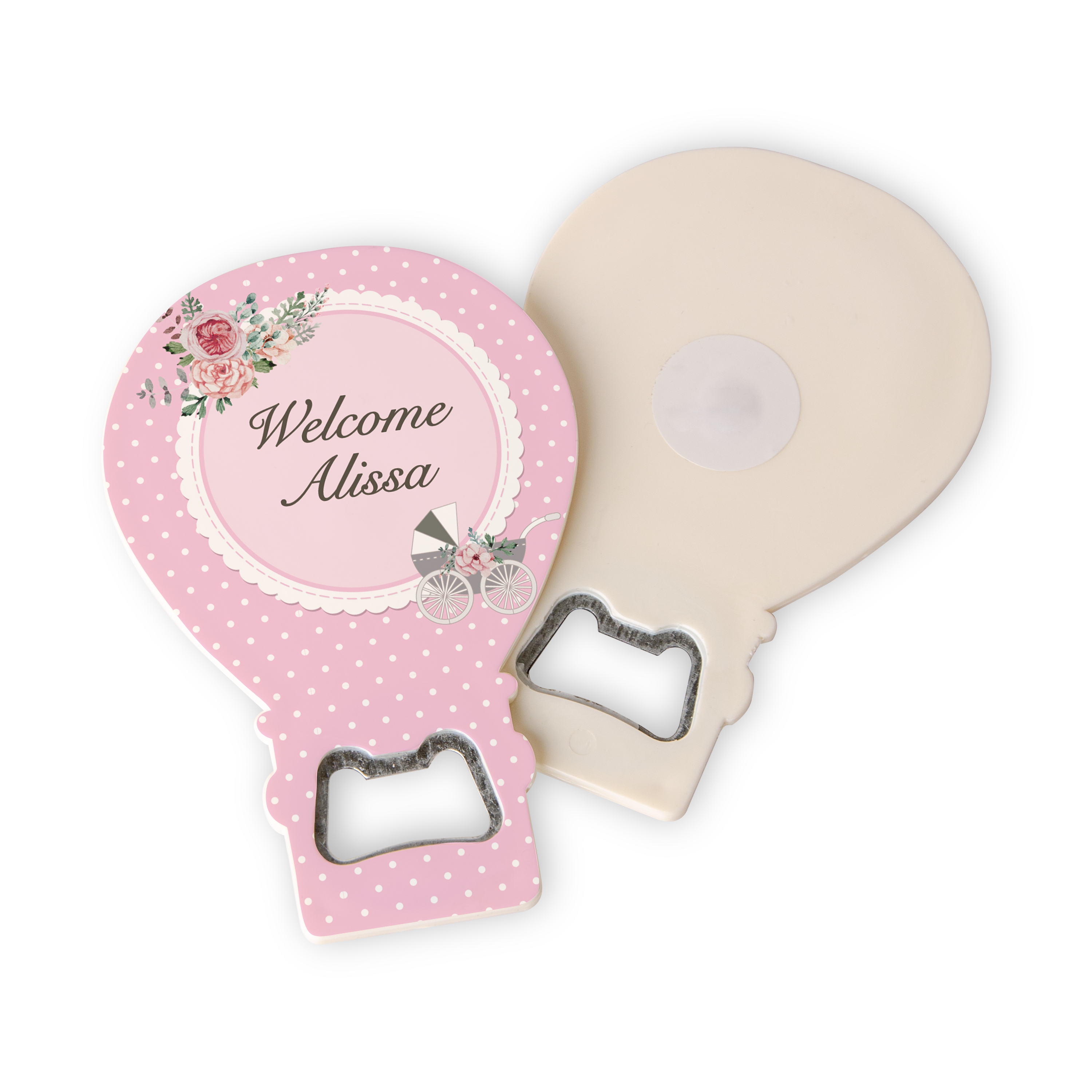 Baby Girl Balloon Magnet & Bottle Opener ( 20 pcs )