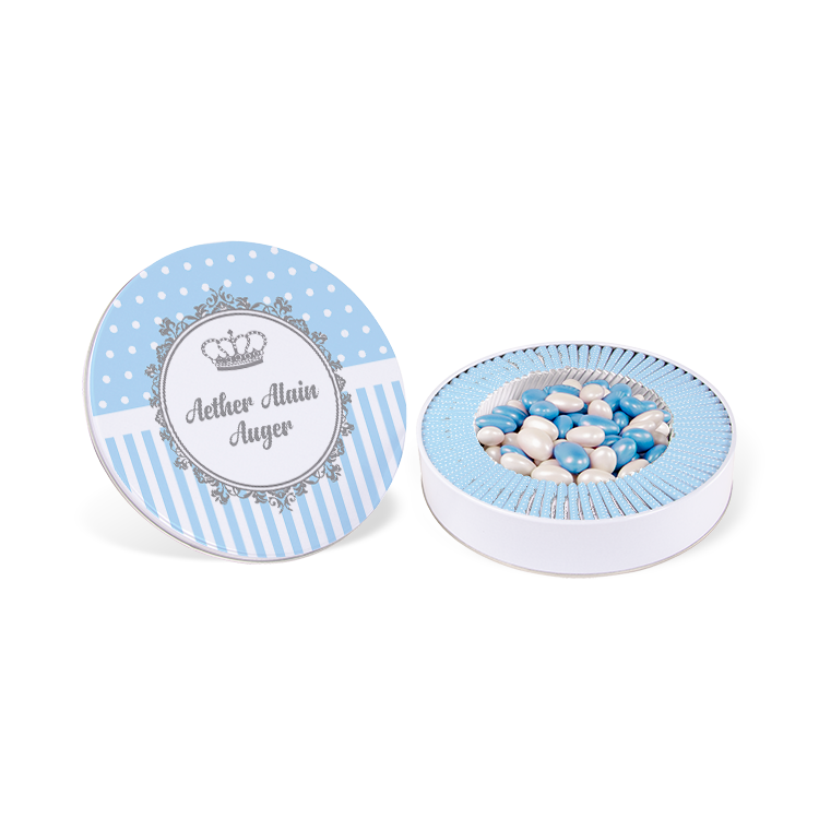 Boy Baby Chocolate -  (Metal Box, 70 pcs Chocolates + 400 g Dragee)