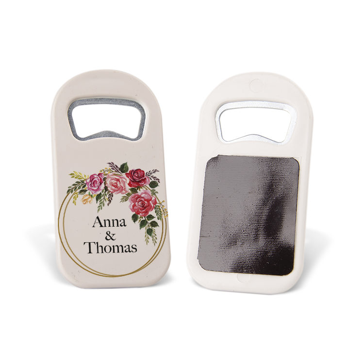 Wedding Favors Rectangle Bottle Opener Magnet (20 pcs)