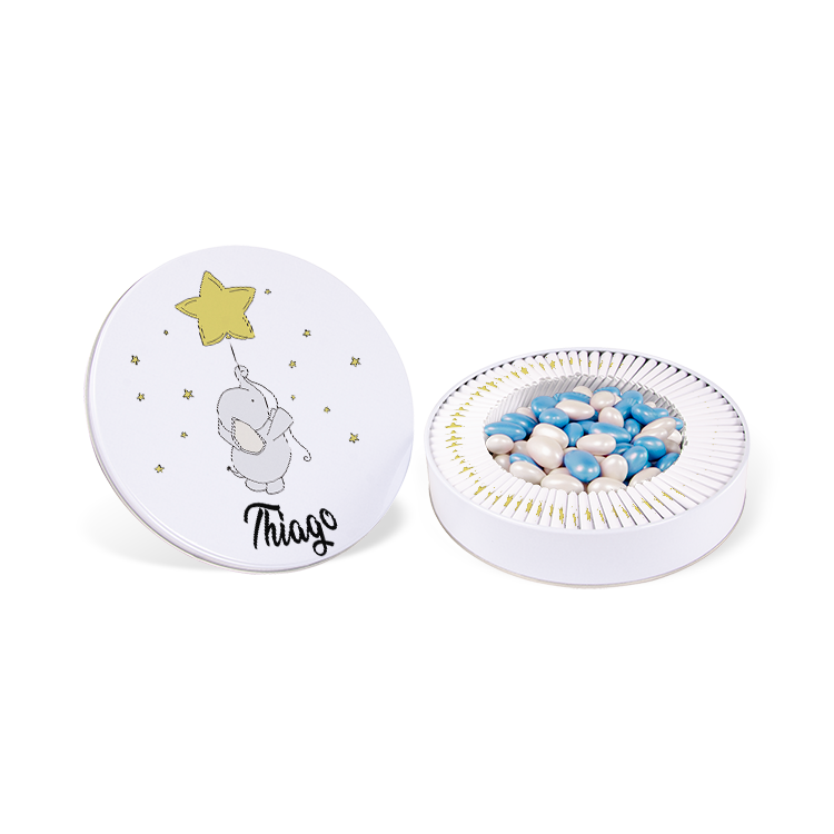 Boy Baby Chocolate -  (Metal Box, 70 pcs Chocolates + 400 g Dragee)