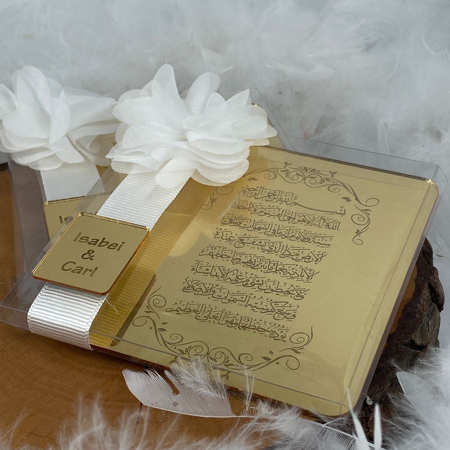 Ameen Favors Plexi Mirror Baby & Wedding Gift