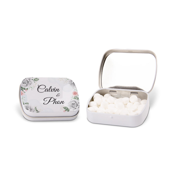 Scatola porta menta per matrimonio personalizzata